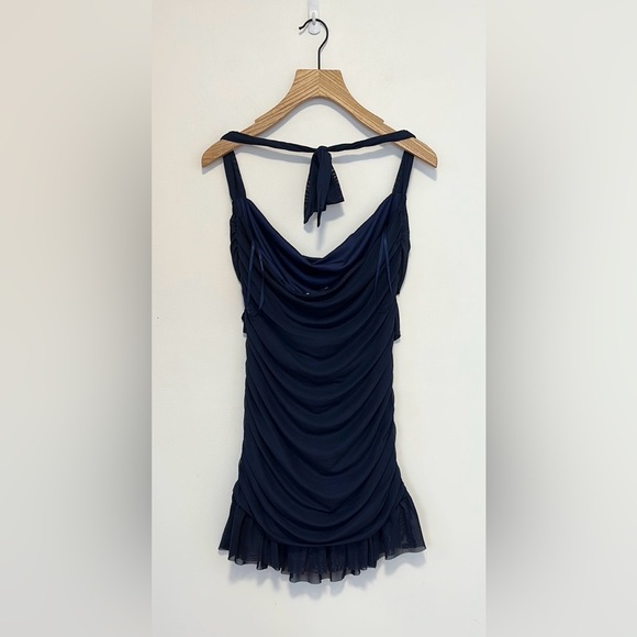 Peppermayo Exclusive - Devyn Mini Dress NWT - Navy , sz : 14 - Picture 8 of 13